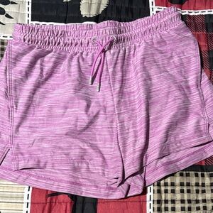 All in Motion Girls Heathered Pink Athletic Shorts
